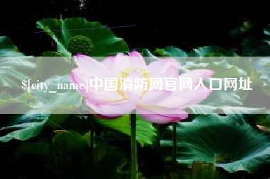 无锡中国消防网官网入口网址