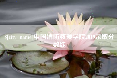 无锡中国消防救援学院2019录取分数线