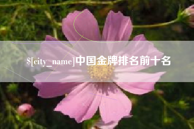 无锡中国金牌排名前十名