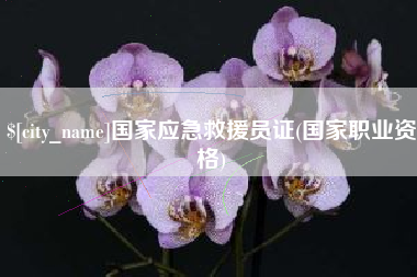 无锡国家应急救援员证(国家职业资格)