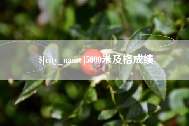 无锡5000米及格成绩