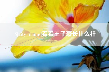 无锡看看王子豪长什么样