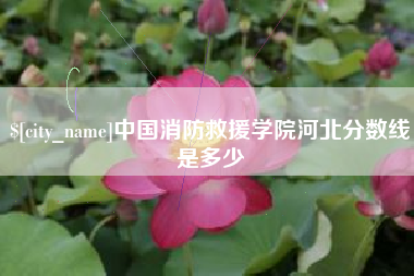 无锡中国消防救援学院河北分数线是多少