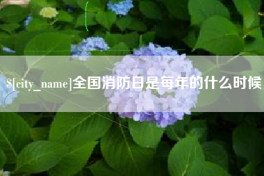 无锡全国消防日是每年的什么时候