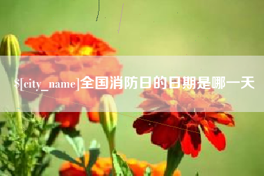 无锡全国消防日的日期是哪一天