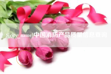 无锡中国消防产品质量信息查询