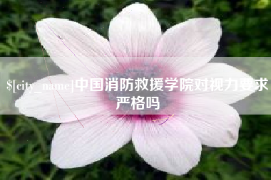 无锡中国消防救援学院对视力要求严格吗