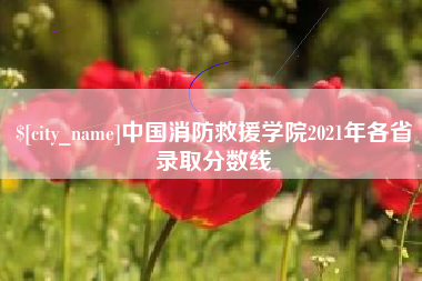 无锡中国消防救援学院2021年各省录取分数线