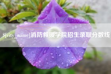 无锡消防救援学院招生录取分数线