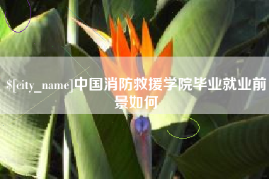 无锡中国消防救援学院毕业就业前景如何