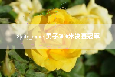 无锡男子5000米决赛冠军