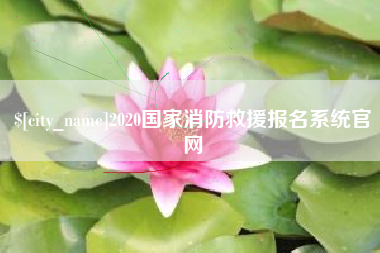 无锡2020国家消防救援报名系统官网
