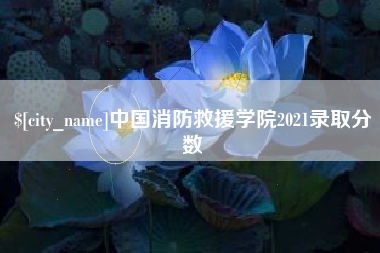 无锡中国消防救援学院2021录取分数