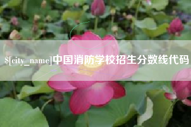 无锡中国消防学校招生分数线代码