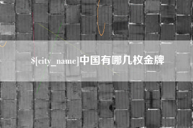 无锡中国有哪几枚金牌