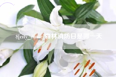 无锡森林消防日是哪一天