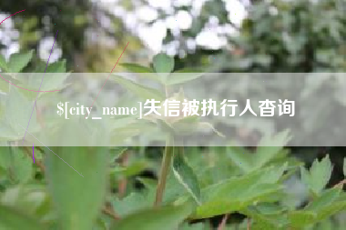 无锡失信被执行人杳询