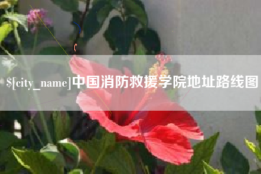 无锡中国消防救援学院地址路线图