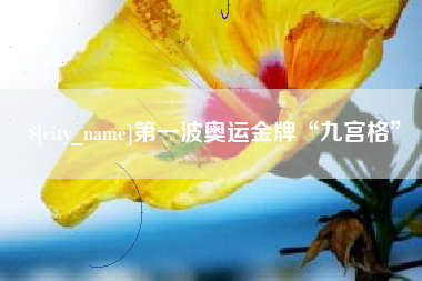无锡第一波奥运金牌“九宫格”