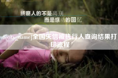 无锡全国失信被执行人查询结果打印流程