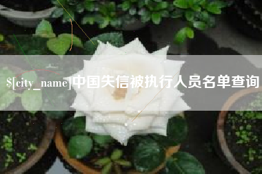 无锡中国失信被执行人员名单查询