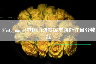 无锡中国消防救援学院浙江省分数线