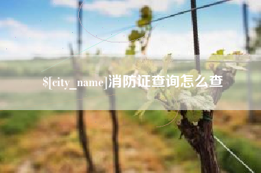 无锡消防证查询怎么查