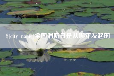 无锡全国消防日是从哪年发起的