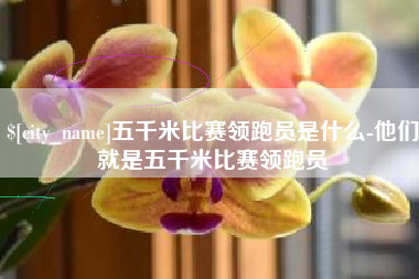 无锡五千米比赛领跑员是什么-他们就是五千米比赛领跑员