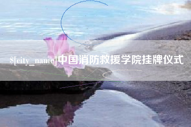 无锡中国消防救援学院挂牌仪式