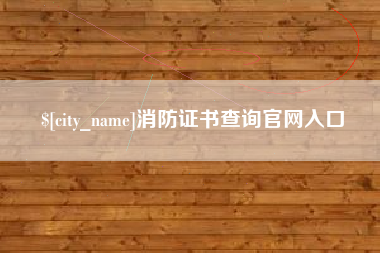 无锡消防证书查询官网入口